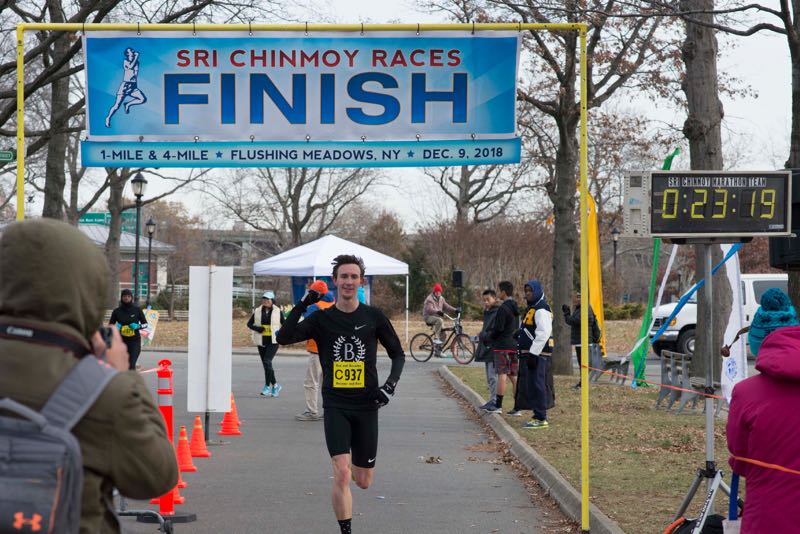 Results for the 2018 Sri Chinmoy 1&4 Mile Race Around The World
